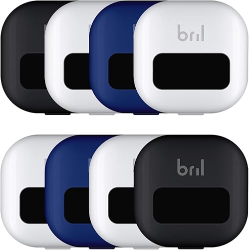 Bril Limpiador de cepillos de dientes UV-C, cubierta portátil, soporte magnético y estuche de viaje para cepillo de dientes de cualquier tamaño,