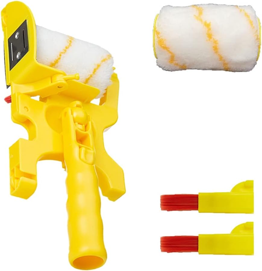 Paint Edger with 2-Pack Replacement Rollers Brush Tool Multifunctional for Home Room Wall Ceilings