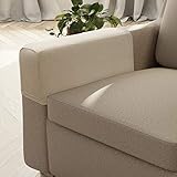 Zenna Home Pixel Couch Arm Covers, Set of 2, Sand Color – Slipcover Furniture Armrest Protectors, Fits Most Armrests 4.5' to 11.5' – Premium Armchair and Couch Soft Arm Covers – Machine Washable