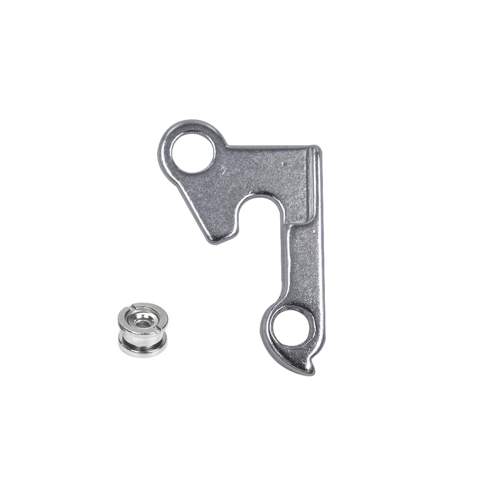 Derailleur Hanger 2, GH-144 Compatible with GT Dropout ATIDH0021 – Silver Aluminum Alloy Bike Frame Tail Hook for GT Aggressor, Avalanche, Zaskar, Outpost, Laguna, Ricochet & More