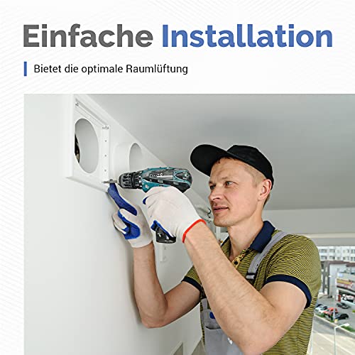 Mauerkasten VIOKS 125 mit Rückstauklappe und Außengitter