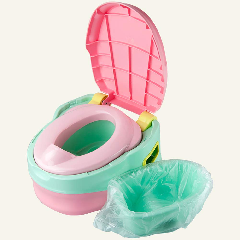 FSSTUD Paquet de 100 Sac de Siège de Toilette Sac Poubelle Doublure de Pot avec Cordon pour Bébé Enfants