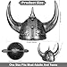 Servllcell Viking Helmet with Horns for Adult,Plastic Norse Barbarian Warrior Hat Medieval Viking Costume,Funny Halloween Party Hat(B)
