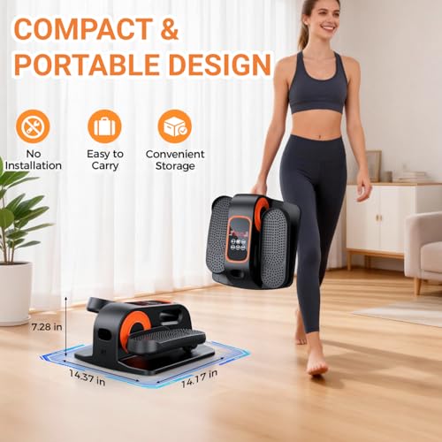 Image of DUREXO Under Desk Elliptical Machine, Electric Leg Exerciser for Seniors