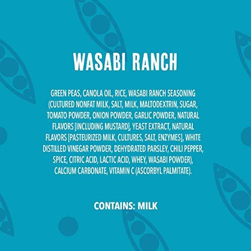 Harvest Snaps Green Pea Snack Crisps Wasabi Ranch, 3.3 oz (Pack of 4). Plant-based | Baked, never fried | Certified Gluten-Free (Packaging May Vary) - Thumbnail 6