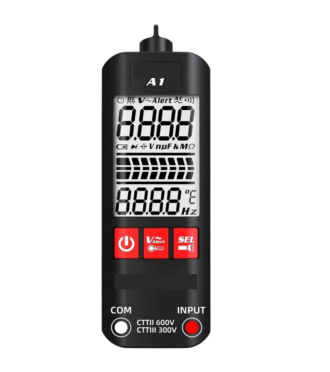 Voltage Tester, Digital multimeter, Detector, Voltmeter(BSIDE-A1-Without Bag)