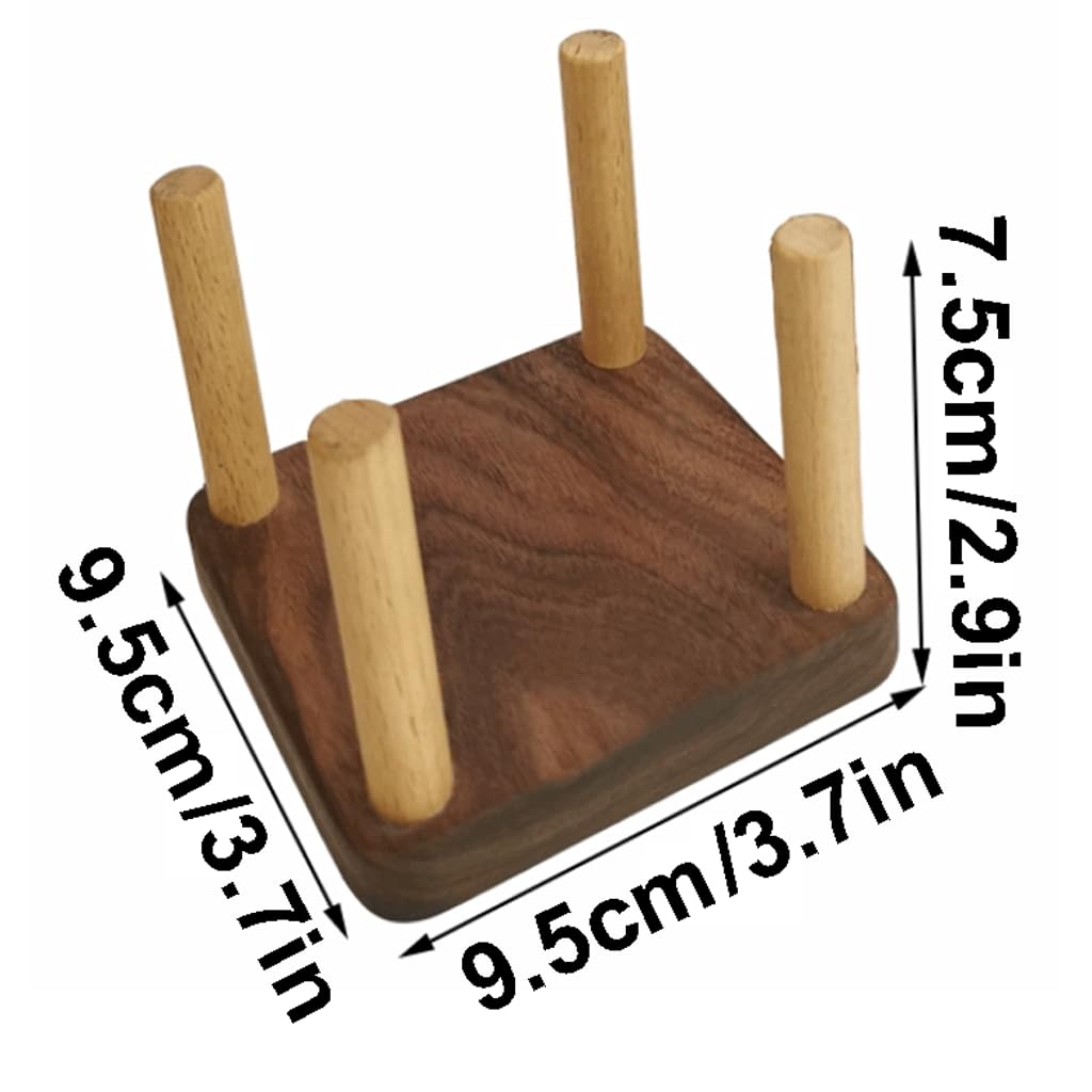 Exquisito Posavasos de madera, juego de posavasos cuadrados para bebidas, posavasos para la hora del almuerzo, adecuados para decoración de tazas y salas de estar Versatilidad