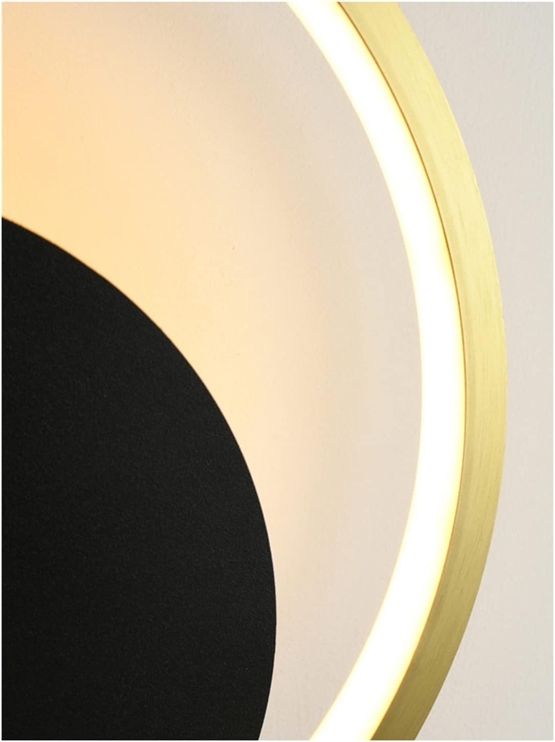 ウォールランプ、ラウンド - モダンなLEDウォールランプ、書斎、リビングルーム、ベッドルーム、ベッドサイド、通路、廊下、フラット照