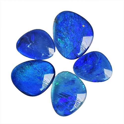 Opale de feu pour fabrication de bijoux : Lot de 5 cabochons triplets