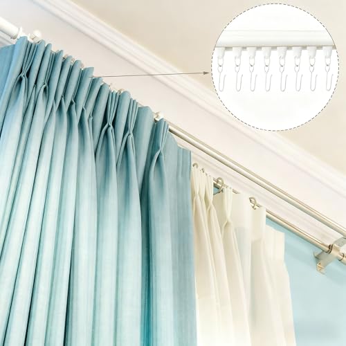 Ganchos para cortina de ducha metálicos pack de 60 accesorios de baño resistentes 3
