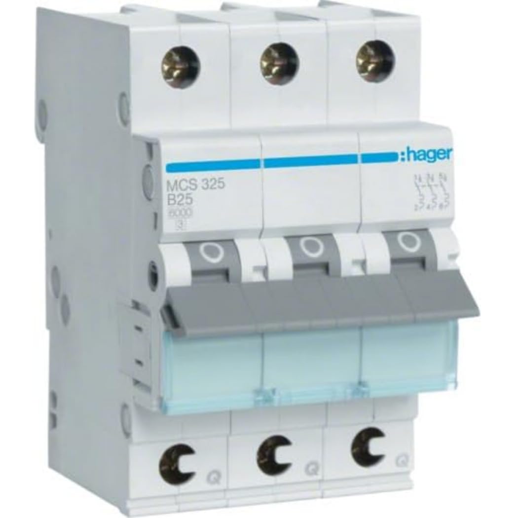 MCB Miniature circuit breaker Icn = 6000A 3P C 25A QuickConnect MCS325 /T2UK