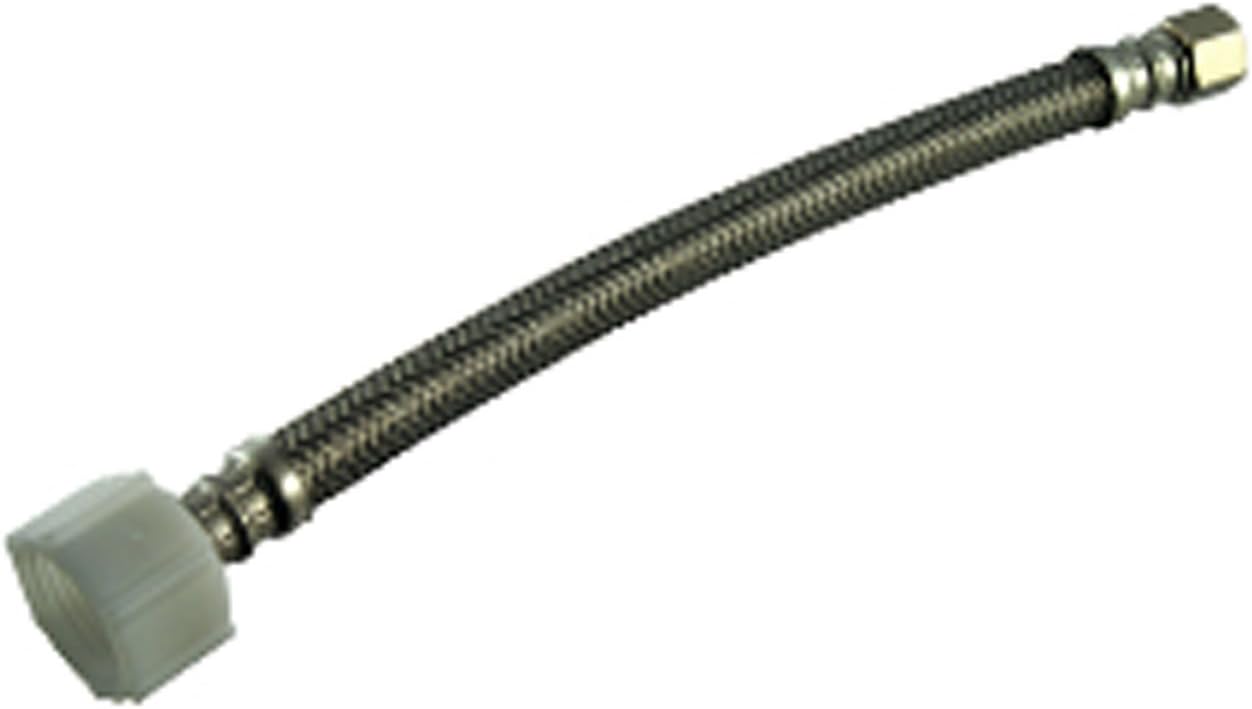 Fluidmaster PRO1T06 Stainless Steel 6" Toilet Supply Line, Silver