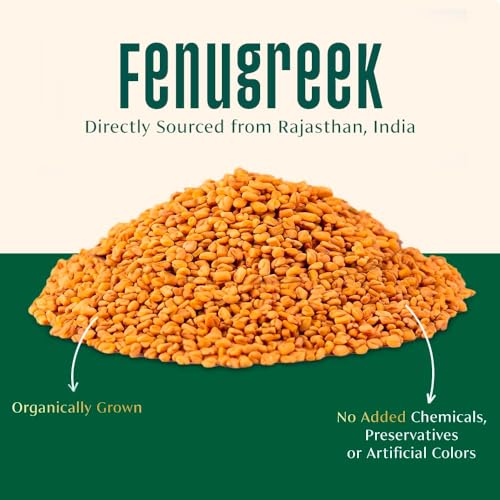 Image of VAHDAM, Fenugreek Whole Seeds (3.38oz /100g) 100% Raw, Gluten Free Fenugreek Whole Foods | Methi Seeds for Cooking | Direct from Source