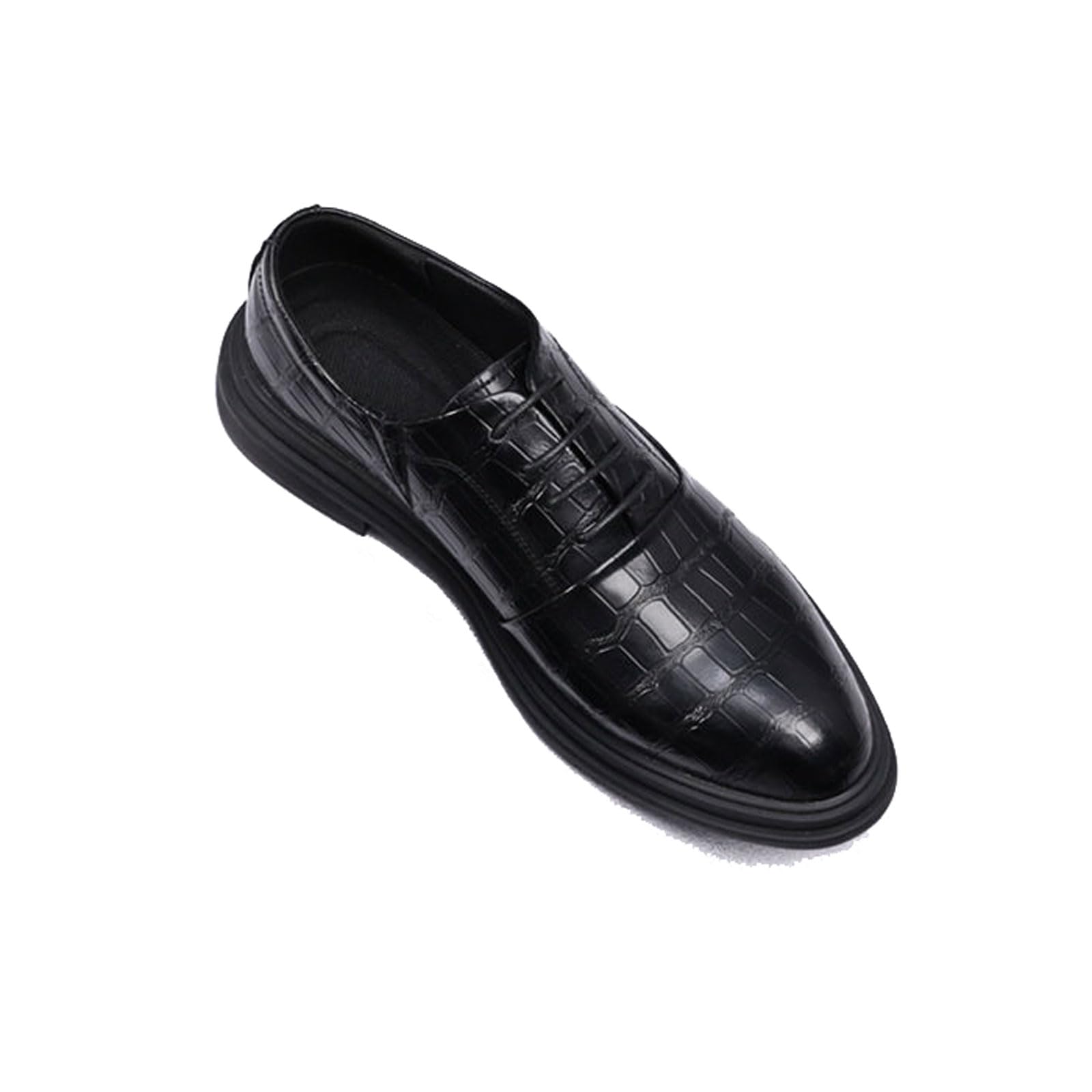 Chaussures Oxfords Décontractées pour Hommes Classique Chaussures Hommes Derby Lacets Ville Costume Mariage