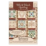 Anita Goodesign Baltimore Revisited Multicolor Floral Cotton Fabric Quilted Embroidery Designs