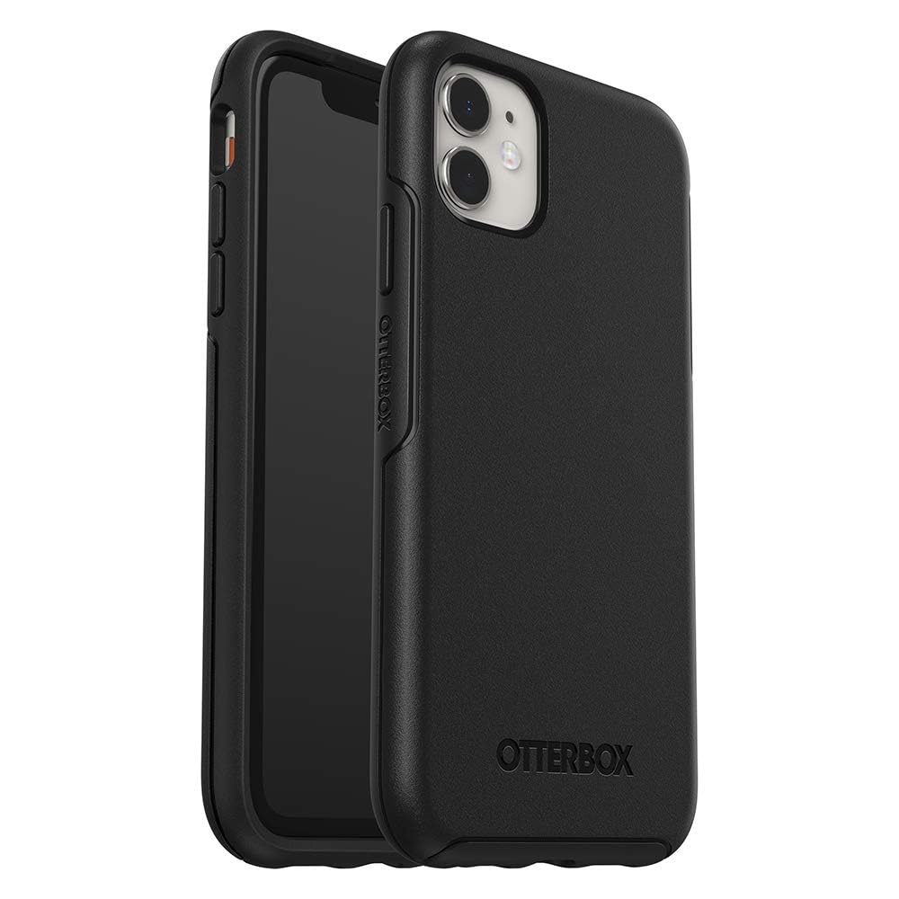 OtterBox Symmetry Hülle für iPhone 11, stoßfest, sturzsicher, schützende dünne Hülle, 3x getestet nach Militärstandard, Schwarz, Keine Einzelhandelsverpackung