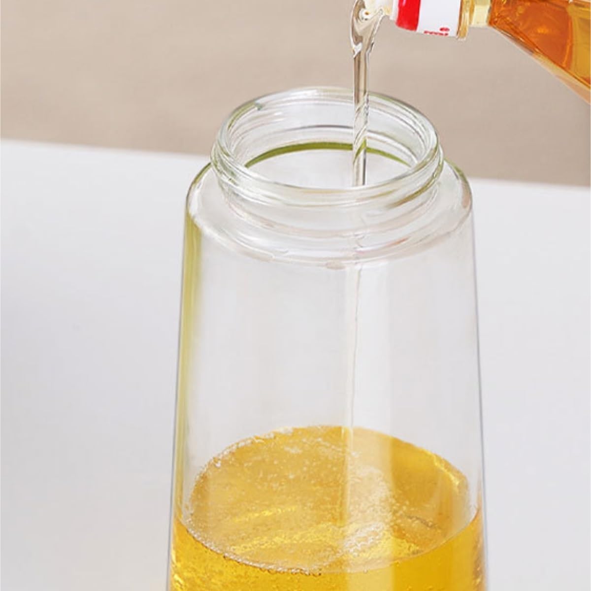 Aceitero Aceitera y Vinagrera Recipiente For Aceite A Prueba De Fugas For El Hogar, Botella For Condimentos, Vinagrera, Juego De 2 Piezas Aceiteras para Cocina