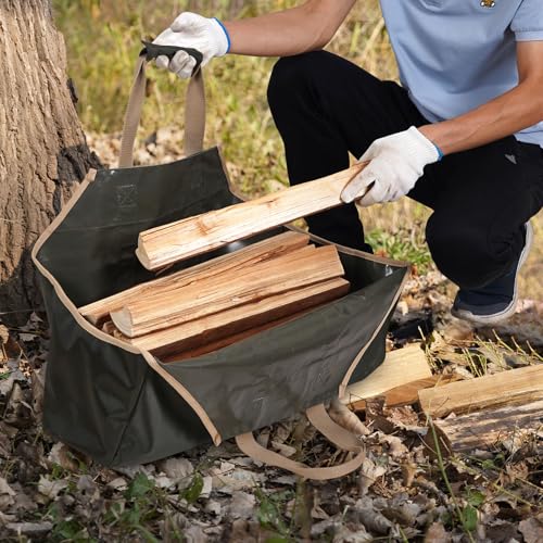 G Good Gain Firewood Carrier– Large Fire Wood Bag With Handles thumb #6