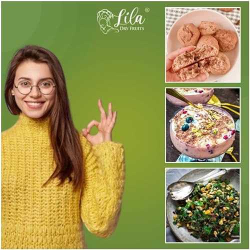 Image of LILA DRY FRUITS Golden Raisin 250 gms | Premium Seedless Green Kishmish | Nutritious Dried Grapes Rich in Iron & Vitamin B | Ideal for Snacking, Baking, Cooking | Perfect for Gifting