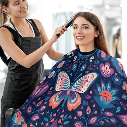 Capa para cortar cabello con ajuste en cuello 66.9x56.7 in miniatura 5