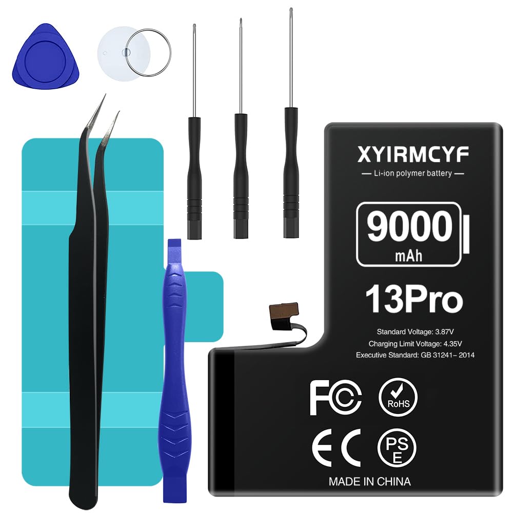 Bokman Batería Para IPhone 13 – Alta Capacidad 3800mAh Con Kit De Herramientas Incluido, Polímero De Litio, 800 Ciclos