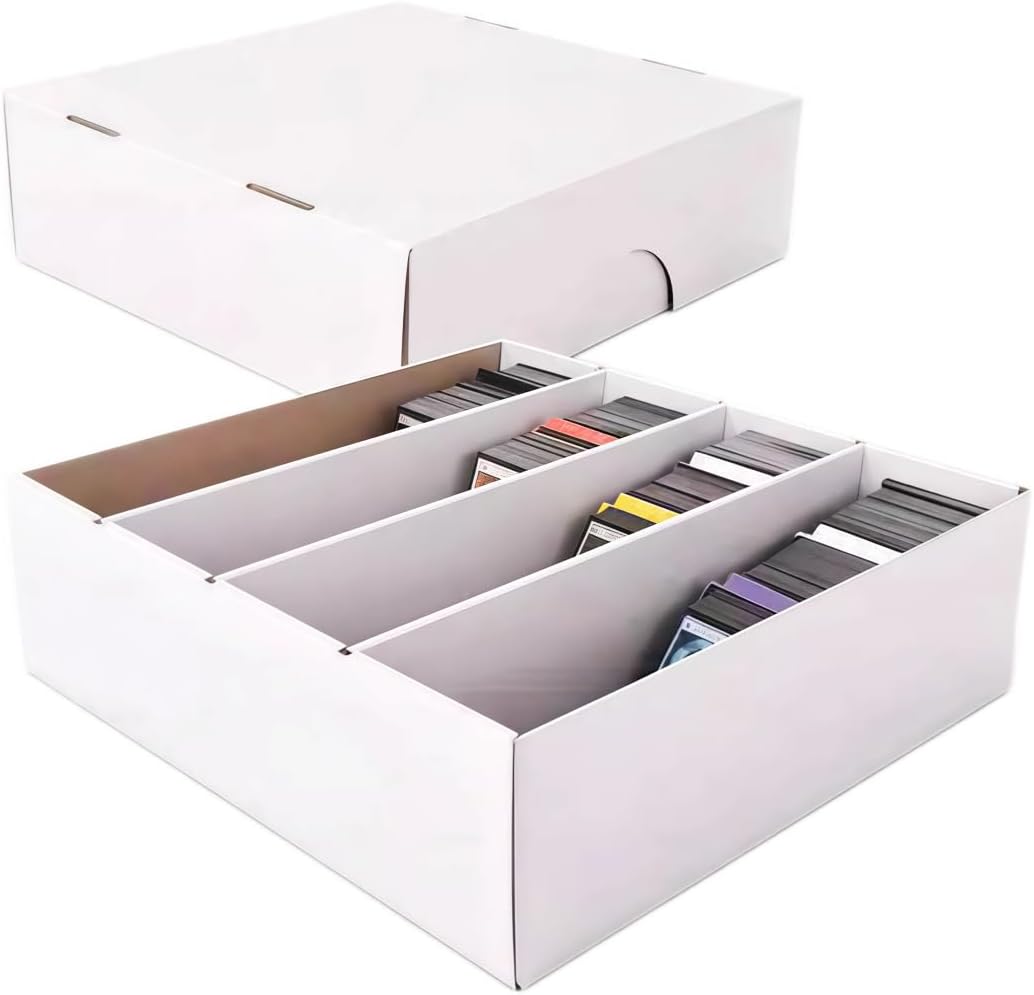 Sports Card Storage Boxes 3200 Count, Cardboard Trading Card, Large Capacity Card Cases for Baseball Cards, Sports Cards, TCG, MTG & All Trading Card Games