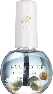 Flowery Scented Cuticle Oil, Infused with Real Flowers, Cuticle Revitalize Oil, Nail Oil For Growth And Strength, Cuticle Remover - Nail Strengthener - Cuticle Softener (0.5 fl.oz, JASMINE)