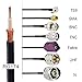 Superbat RF RG174 Coax Coaxial Cable Black 50 Ohm Mini Rg-174 Bare for Radio Cable Or DIY Antenna Wire 17ft