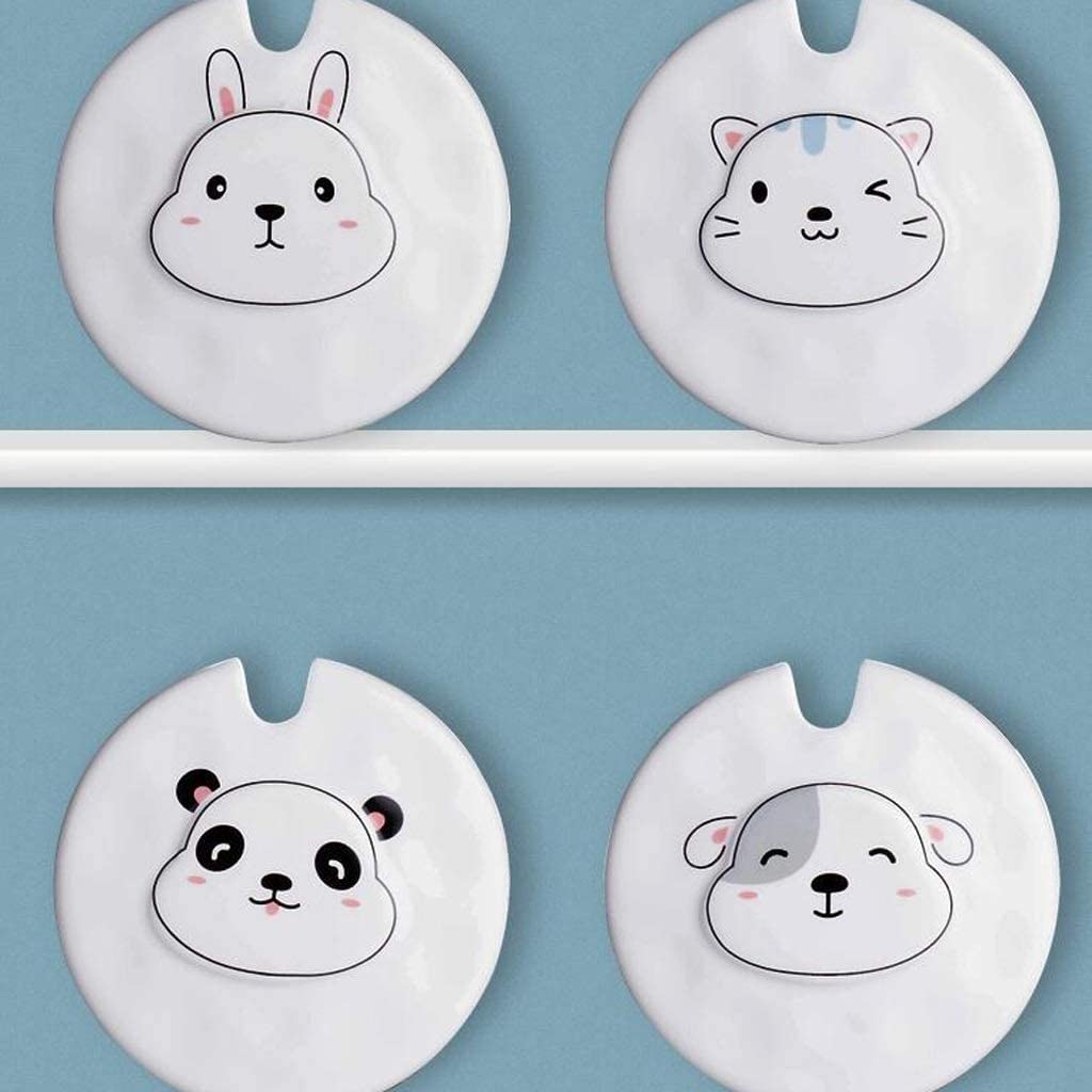 taza de café grande, Tazas de café de cerámica grandes de estilo nórdico, taza creativa de cerámica con forma de Animal, taza de leche para desayuno, taza de tendencia con cuchara con tapa taza de té