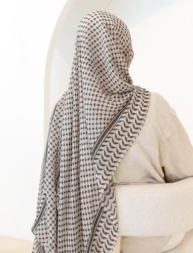 OhMill Palestine Scarf Shemagh Hijab Scarf for Women Palestinian Keffiyeh Scarf Khimar Hijab Head Scarf Shemagh Scarf2