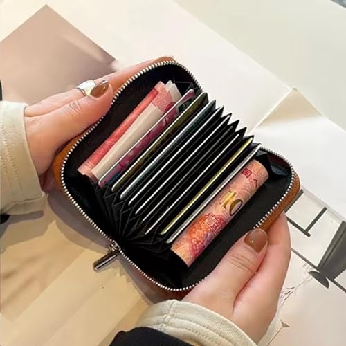 Cute Wallet PU Leather Wallet Mini Purse Vintage Black Wallet for Women Small Wallet Aesthetic Wallet (Blue,Small)4