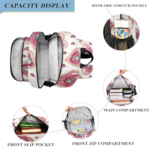 Hearts Diamond School Backpack for Girls-Boys Elementary School Bookbag Daypack for Kids4