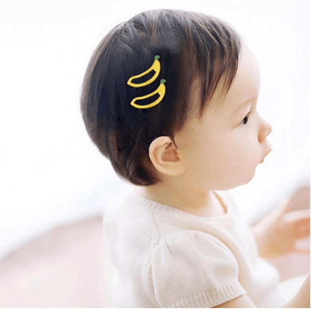 Amazon.co.jp: ヘアクリップ かわいい バナナ いちご フルーツデザイン