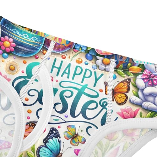 ODAWA Happy Easter Colorful Eggs Toddler Cotton Underwear, Toddler Boys Underwear 2T4