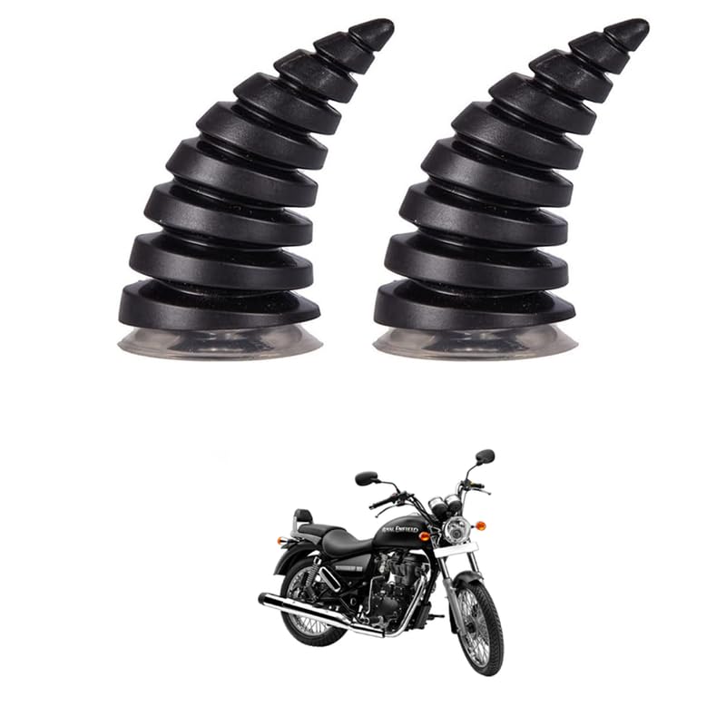 LOVMOTO 2 Pcs Helmet Devil Horns with Suction Cups - Motorcycle Helmet Devil Horn Decoration Car Roof Ornament 3D Car Hood Stickers Bike Ski Motorcycle Comfortable with Thun-der-Bird 350-image-13