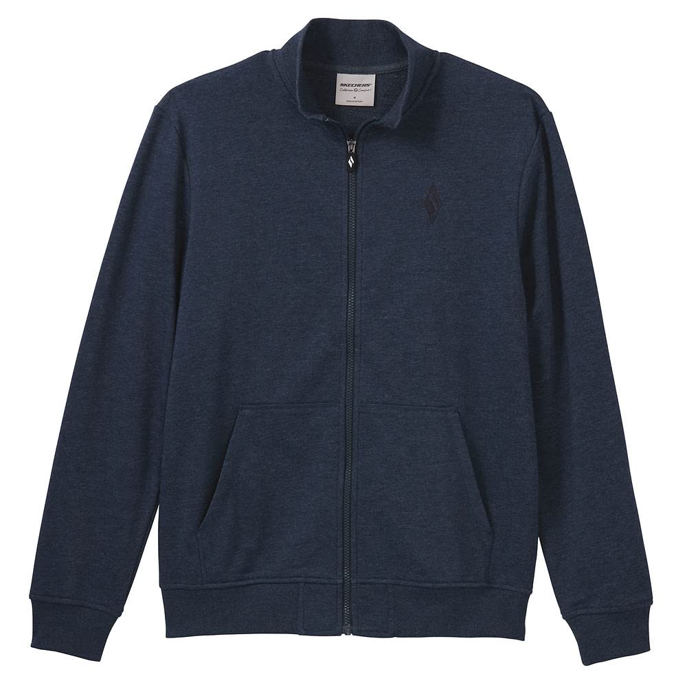 Skechers The Hoodless Hoodie Go Walk Everywhere Full Zip Mock Neck Jacket Chaquetas Hombre (Pack de 1)