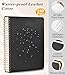 5 Subject Notebook College Ruled, A5 Hardcover Spiral Notebook with Removable Pocket Dividers Tabs, 240 Pages Lined Spiral Journal Notebook for Women, 6x8.5 Notebooks for Work School Note taking Black