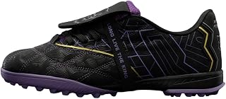 Tactix: Black Panther Edition Men and Boys Low Top Football Studs | Black & Purple Quilted Upper with EVA Midsole, Dual Rubber Grip Outsole & Lace-Up Closure