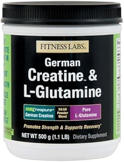 Fitness Labs Creatine and L-Glutamine, 500 Grams