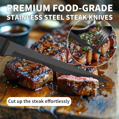 Save 13% on 24-Piece Black Stainless Steel Flatware Set - Image 7