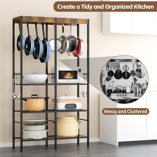 Pot-Rack-5-Tier-Pot-and-Pan-Organizer-with-Hanging-Rod-Holds-Cast-Iron-Large-Pots--Kitchen-Pot-and-Pan-Rack-with-Vintage-Wood-Heavy-Duty-Metal-Storage-Shelf-for-Kitchen-Storage-Organization