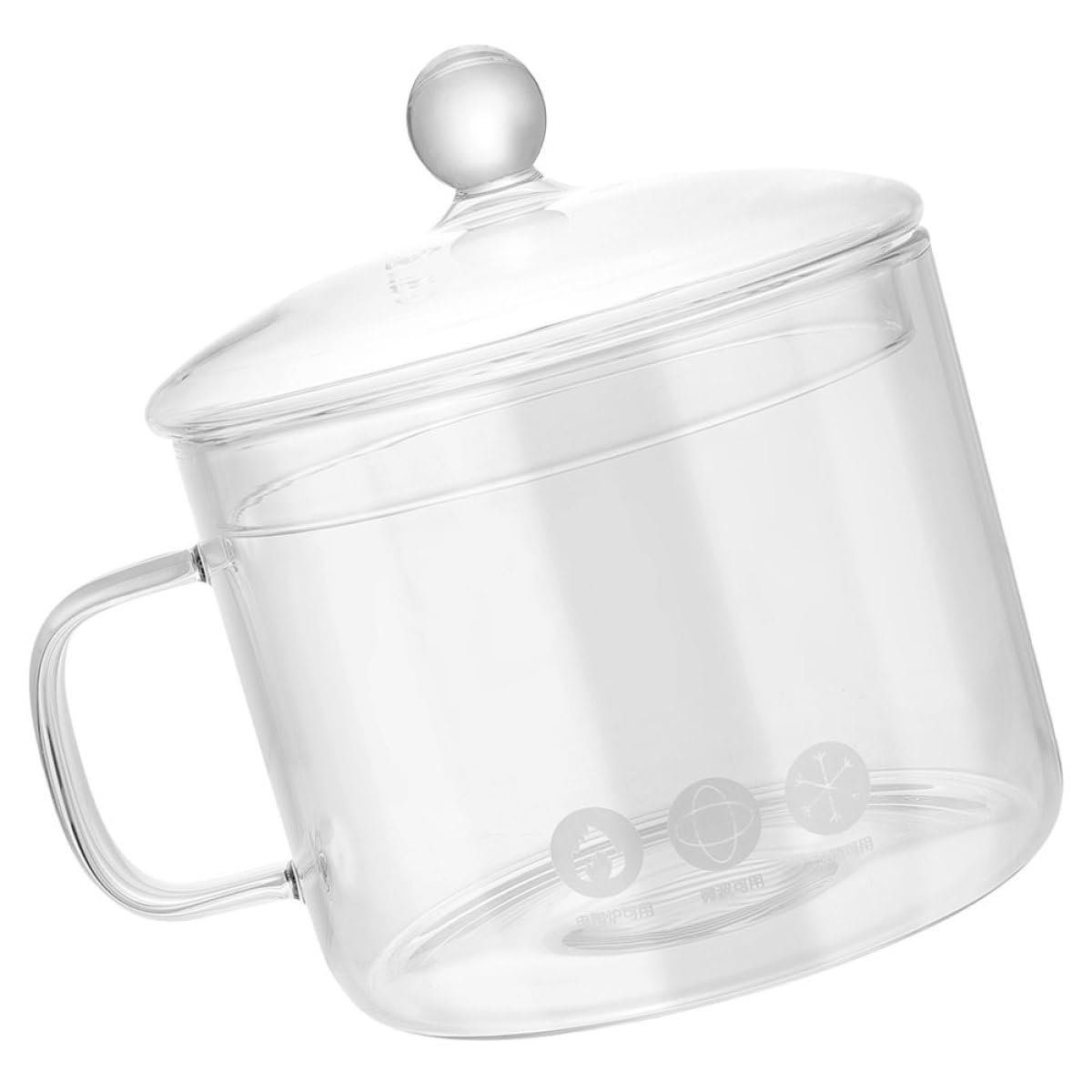 Klarer Glastopf zum Kochen mit Deckel Hitzebeständig und Kältebeständig Große Glas Schüssel für Küche und Outdoor zum Zubereiten von Milch und Gemüse