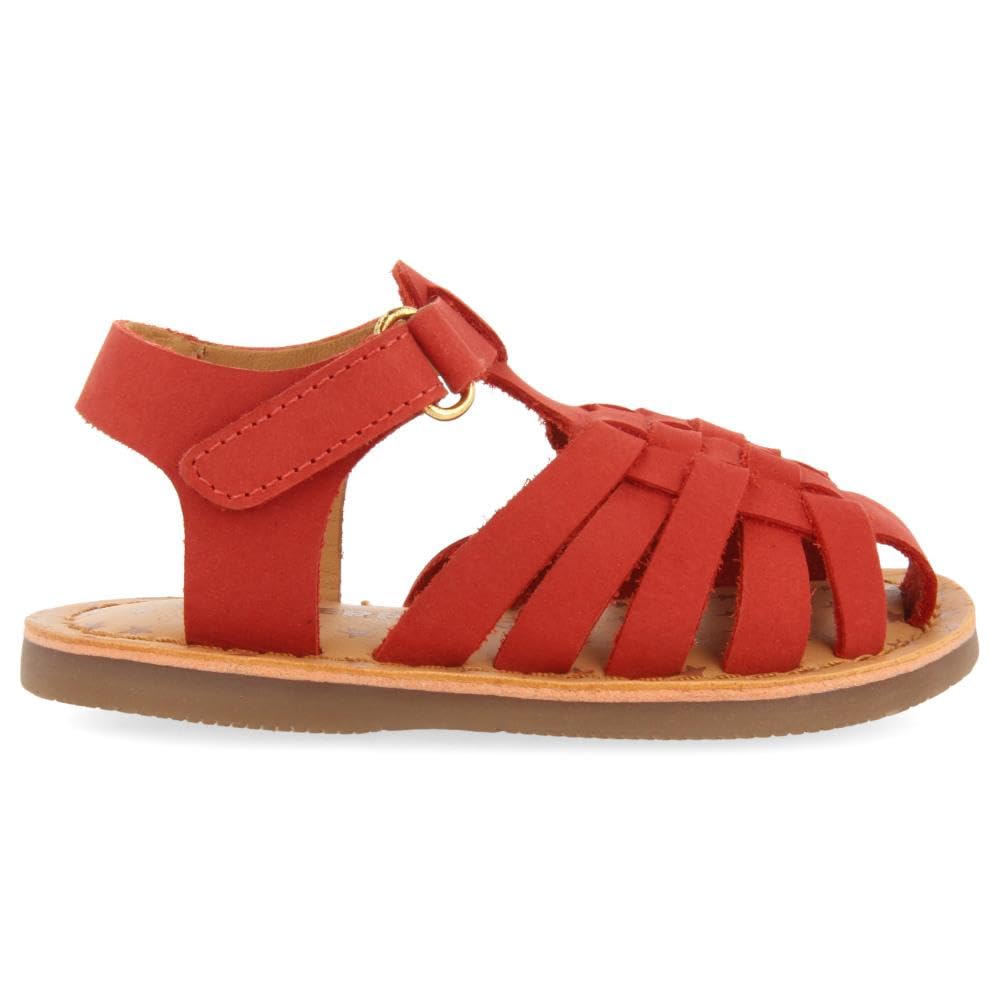 SANDALIAS COLOR AZUL MARINO DE PIEL ESTILO CANGREJERA PARA BEBÉ HARRAH