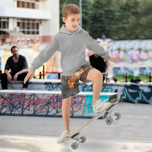 DOMIKING Brown Tank Car Kids Shorts Pull-on Boys Shorts with Elastic Waist Casual Athletic Pants for Outdoor Summer4