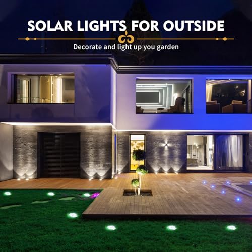 Cvosua IN-G-12PS Solar Outdoor Lights 12Packs, Solar Lights For Outside, Waterproof, Solar Garden Lights Landscape Lighting, In Ground Lights For Patio Pathway Lawn Yard Deck Driveway Walkway thumb #5