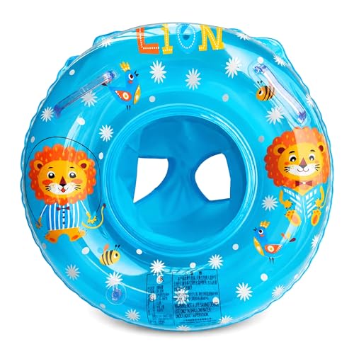 Baby Schwimmring, Schwimmreifen Baby, Baby Schwimmring ab 6 Monate bis 3 Jahren, Schwimmhilfe für Jungen und Mädchen, Kinder Schwimmring mit Sitz & Griffen für Planschbecken, Schwimmbad & Strand