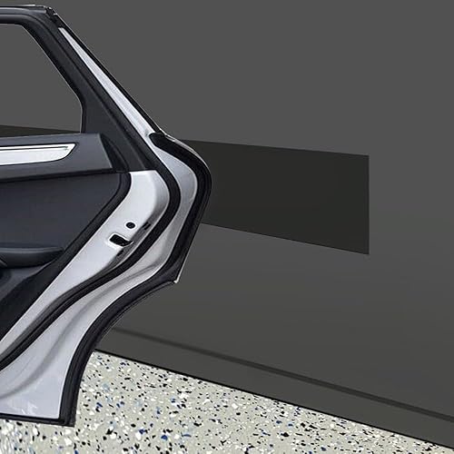 Miniatura 8 de Protectores de pared de garaje, protectores de goma autoadhesivos fuertes de 6 x 48 pulgadas para paredes de garaje, protector de pared de garaje