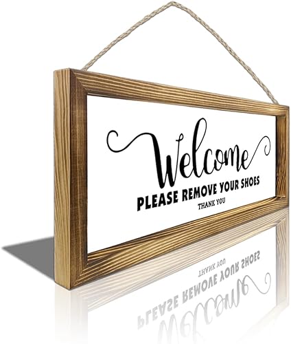 Miniatura 2 de WTRA Letreros de bienvenida para decoración del hogar, arte de pared para colgar en la sala de estar, letreros divertidos de bienvenida, decoración