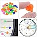 PATIKIL Bike Wheel Spokes Beads, 72 Pcs Colorful Bicycle Spoke Decoration Resin Clip Beads Spoke for Bike Accessories (Heart), Multicolor