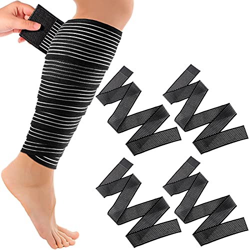 Syhood Compression Bandage Wraps for Leg, Elastic Calf...